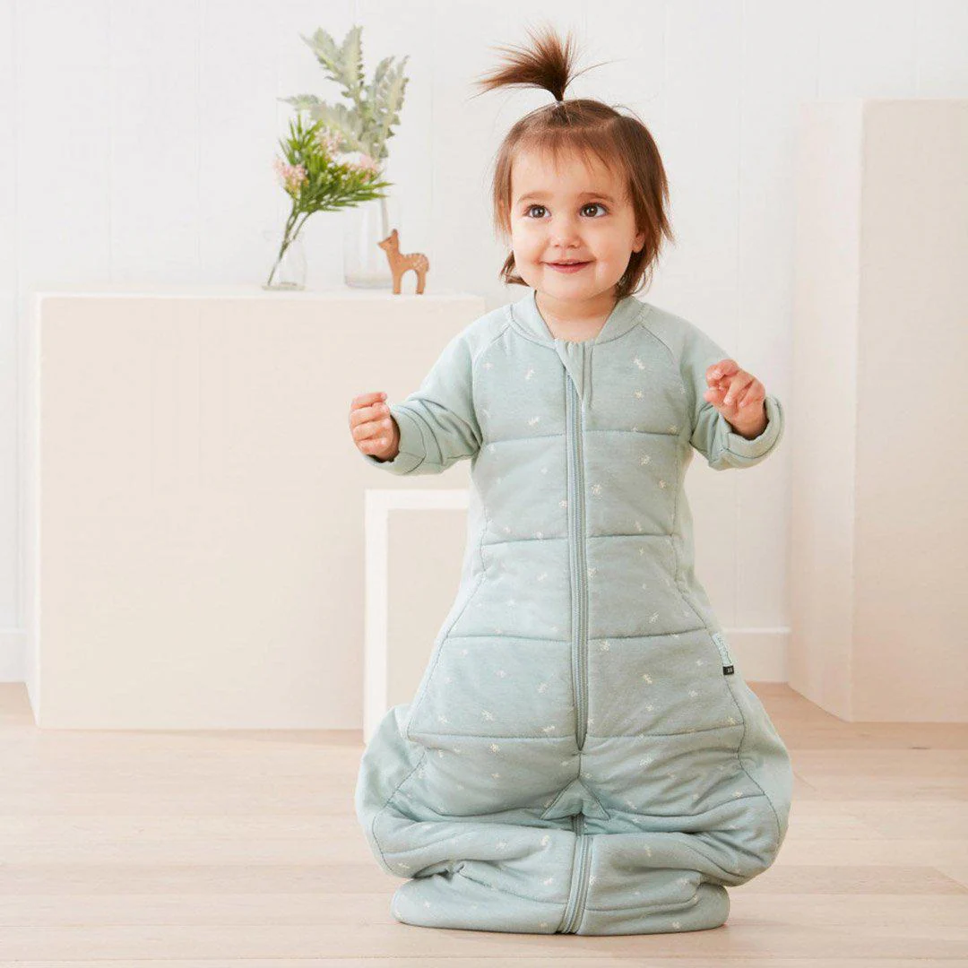 ergoPouch Organic Long Sleeved Sleepsuit Bag - Sage - TOG 3.5 - Image 3