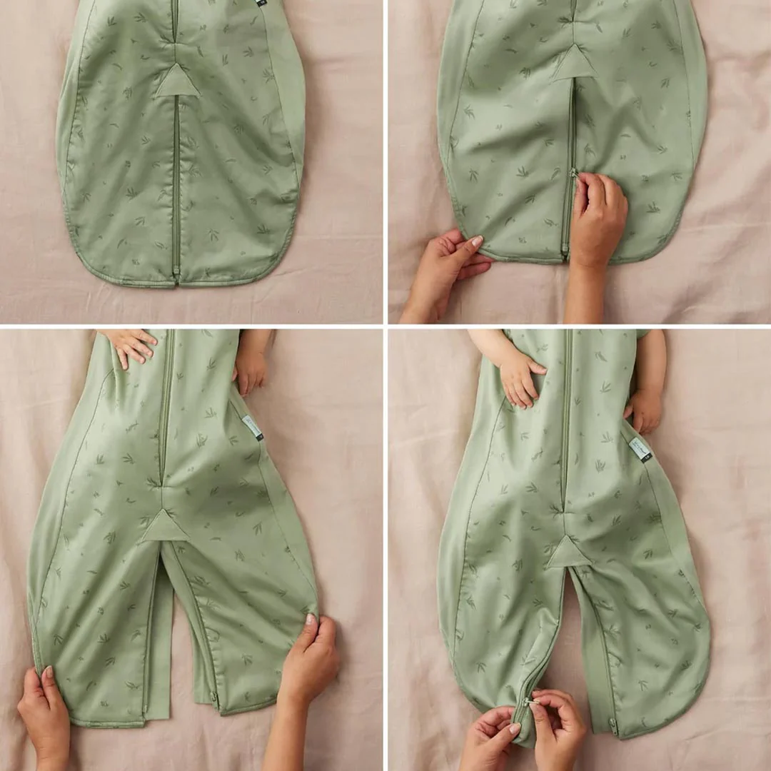 ergoPouch - Organic Winter Long Sleeved 2 In 1 Sleeping Suit Bag - 3.5 TOG - Blue Dragonflies - Image 5
