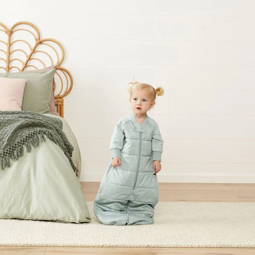 ergoPouch Organic Long Sleeved Sleepsuit Bag - Sage - TOG 3.5 - Image 9