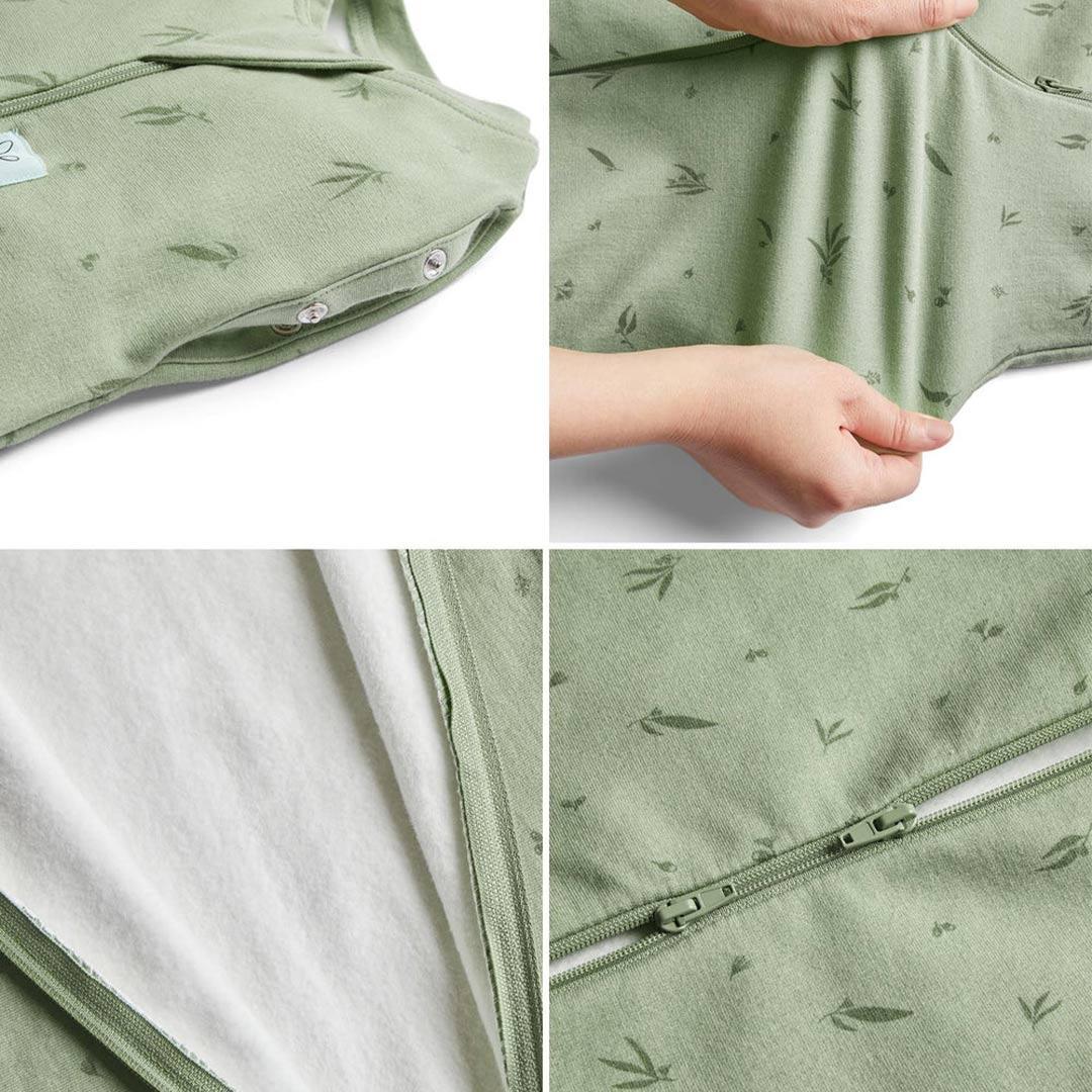 ergoPouch Organic All Year Cocoon Swaddle Sleeping Bag - 1 Tog - Oatmeal - Image 7