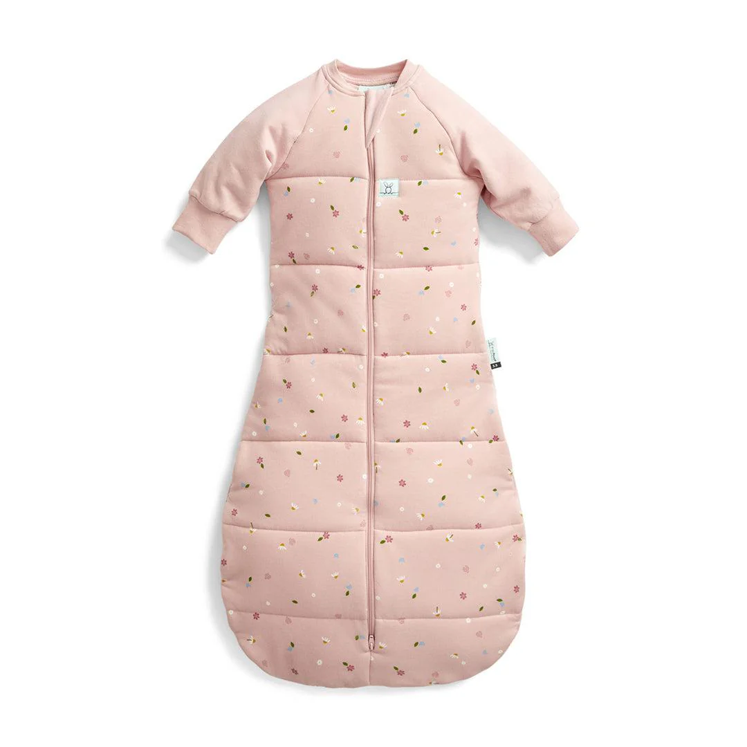 Ergopouch - Organic  Winter Sleeping Bag - 3.5 TOG - Pink Daisies