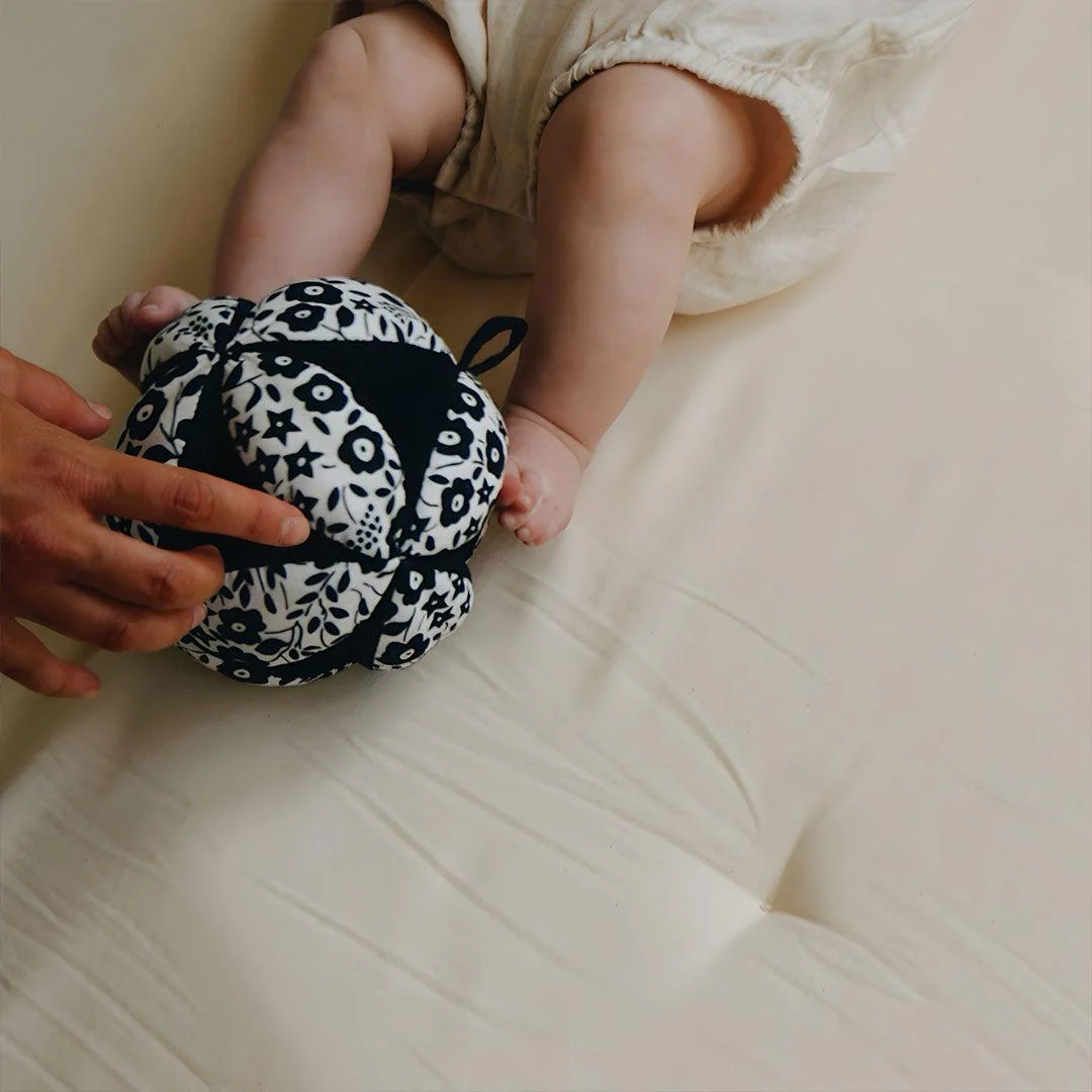 Etta Loves x LIBERTY Sensory Grasp Ball - Black & White - Image 2