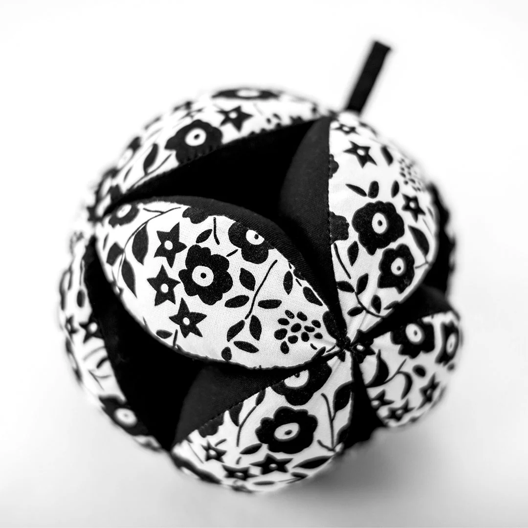 Etta Loves x LIBERTY Sensory Grasp Ball - Black & White - Image 7