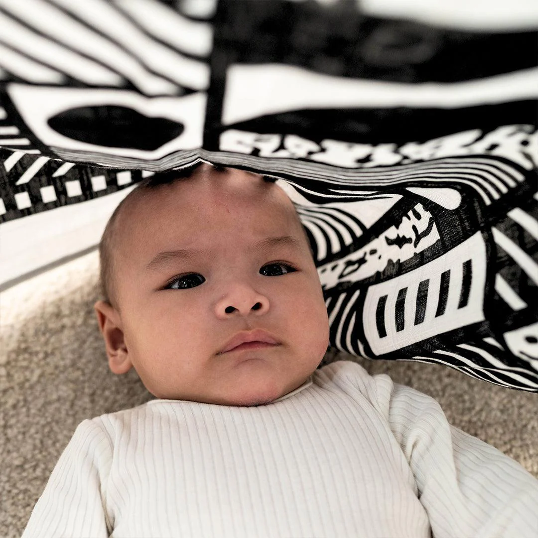 Etta Loves XL Mono Muslin - Black + White - Image 4