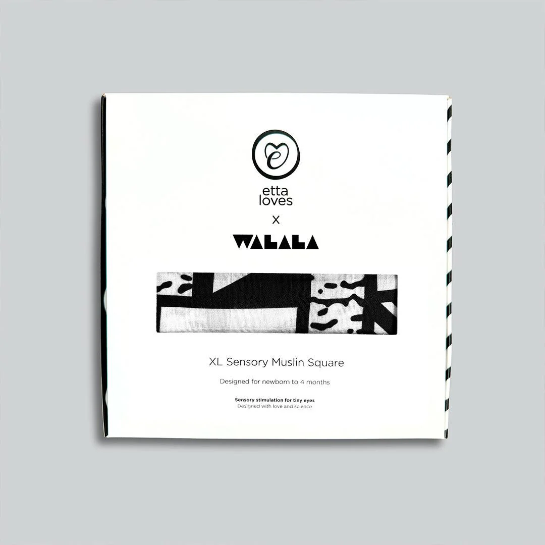 Etta Loves XL Mono Muslin - Black + White - Image 6