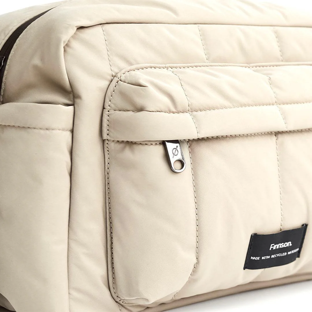 Finnson Freya Compact Changing Bag + Oversized Stroller Organiser - Taupe - Image 6