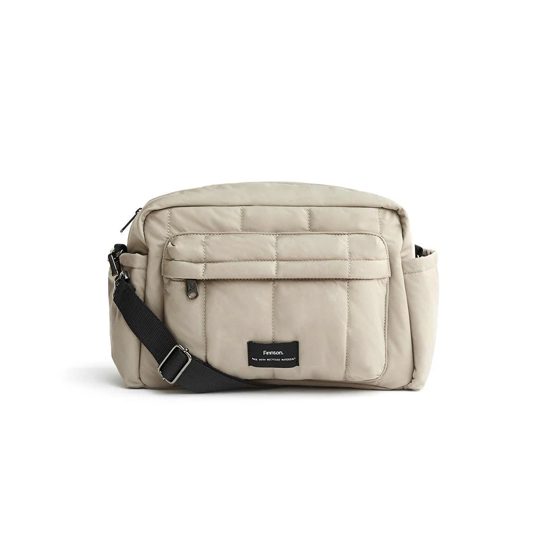 Finnson Freya Compact Changing Bag + Oversized Stroller Organiser - Taupe - Image 9