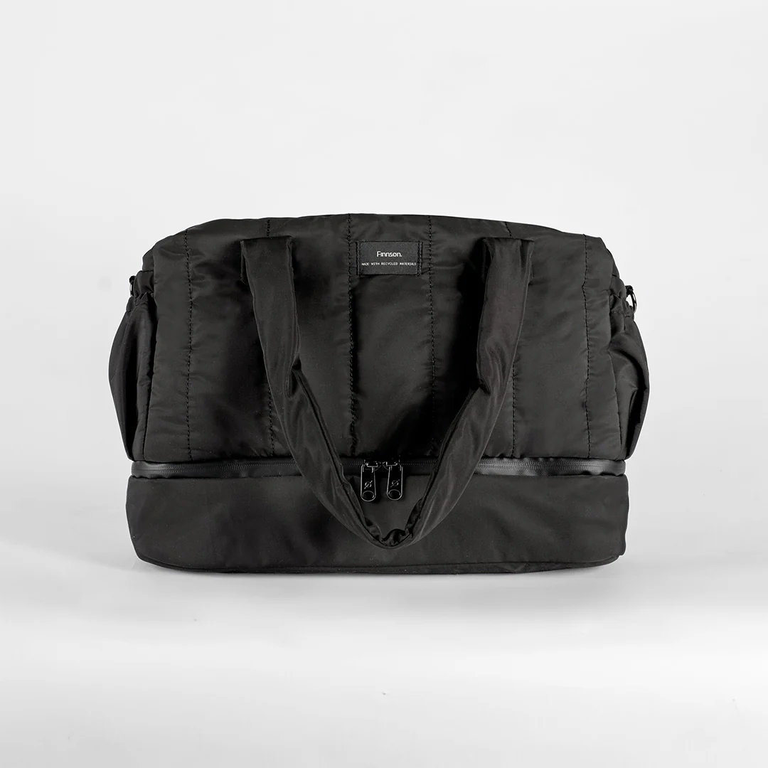 Finnson Innes Eco Holdall Changing Bag With Changing Mat - Black - Image 8
