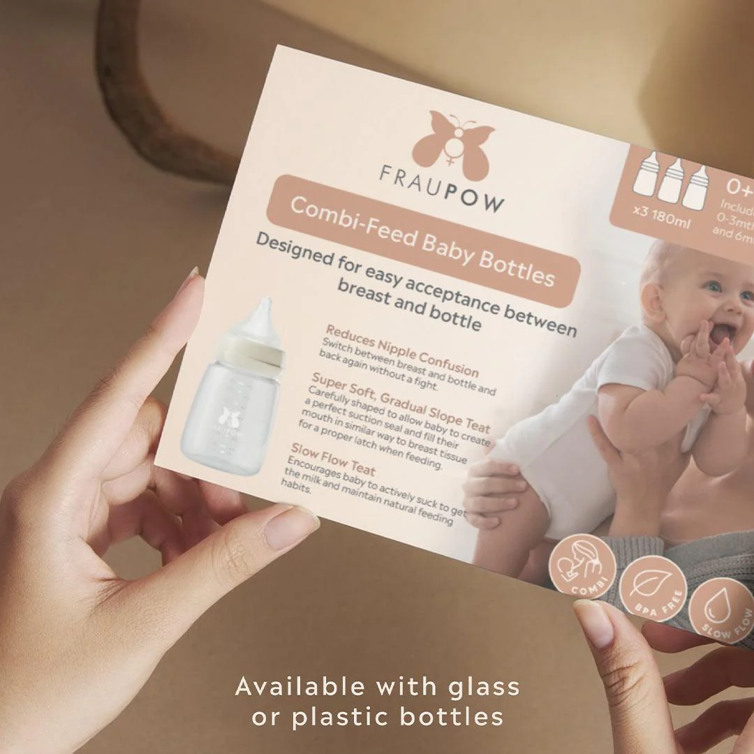 Fraupow Combi-Feed Baby Bottles | Pack of 3 - Image 4