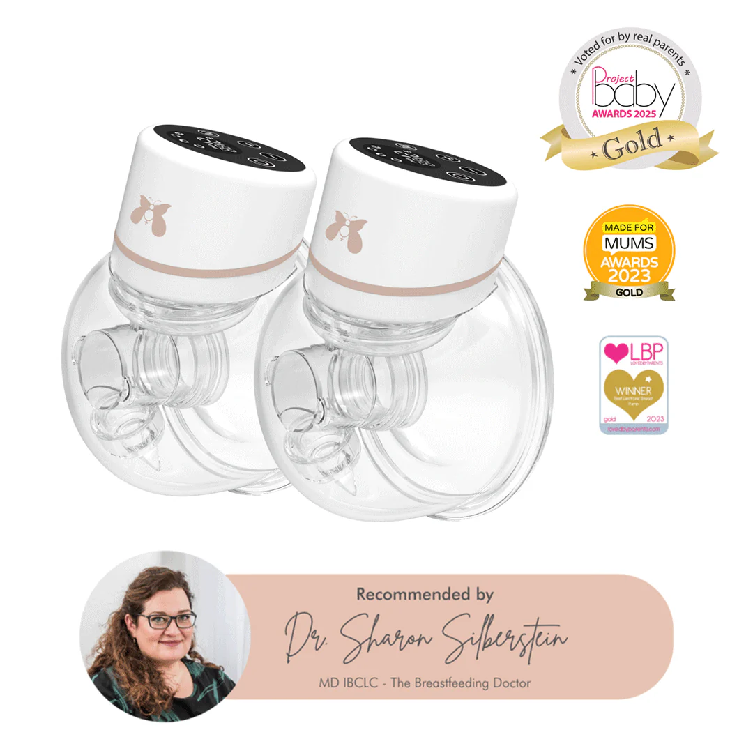 Fraupow Double Wearable Hands-Free Breast Pump - White - Image 3