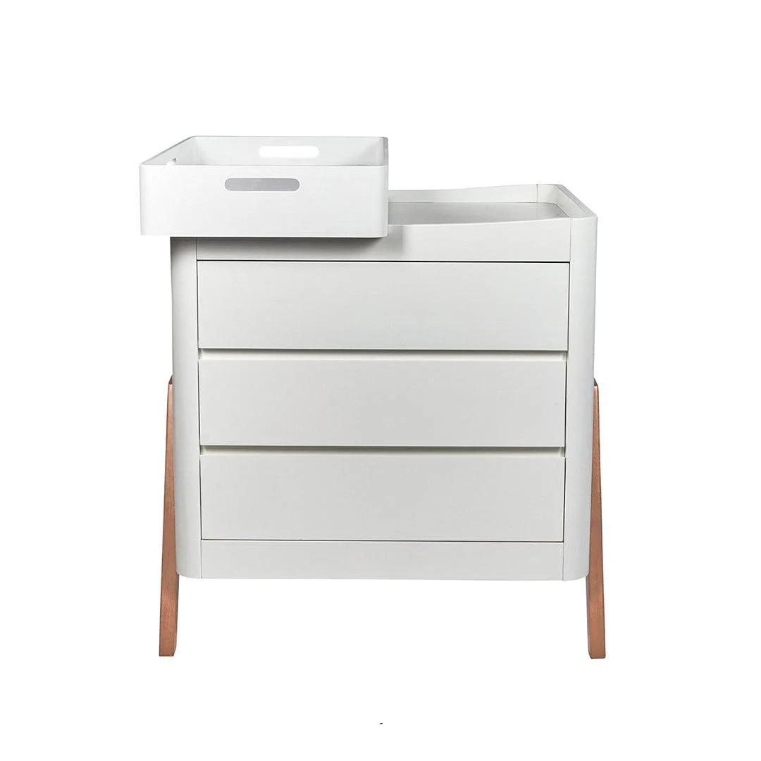 Gaia Baby Hera 'Studio Edit" Two Piece Set (Cot & Dresser) - White / Oak - Image 11