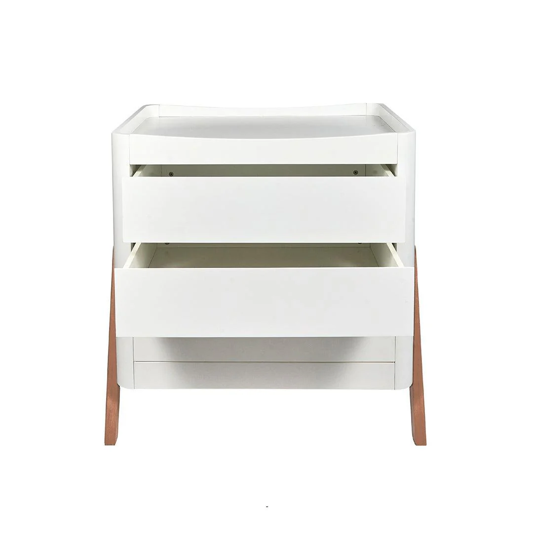 Gaia Baby Hera 'Studio Edit" Two Piece Set (Cot & Dresser) - White / Oak - Image 16