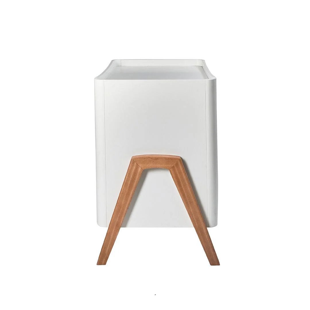 Gaia Baby Hera 'Studio Edit" Two Piece Set (Cot & Dresser) - White / Oak - Image 15