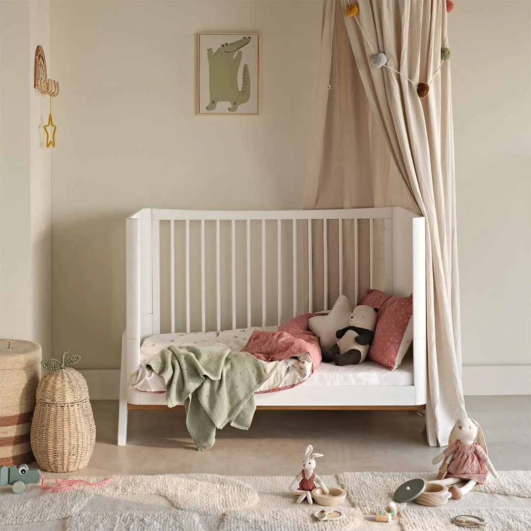 Gaia Baby Hera 'Studio Edit" Two Piece Set (Cot & Dresser) - White - Image 3