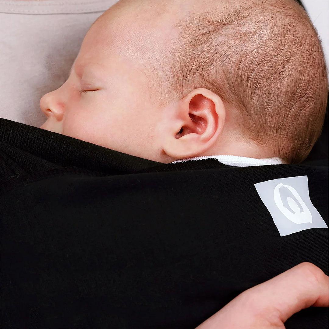 Gaia Baby Gaia Stretchy Baby Wrap Carrier - Organic Cotton - Ebony - Image 6