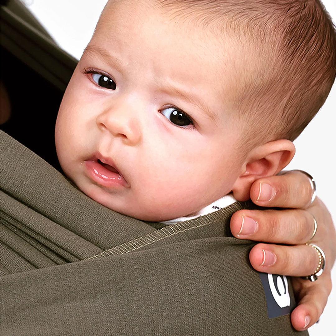 Gaia Baby Gaia Stretchy Baby Wrap Carrier - Organic Cotton -  Forest Green - Image 11