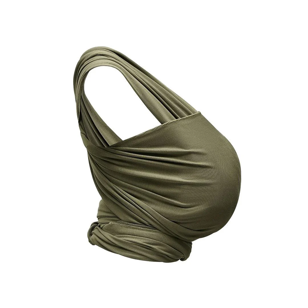 Gaia Baby Gaia Stretchy Baby Wrap Carrier - Organic Cotton -  Forest Green - Image 7