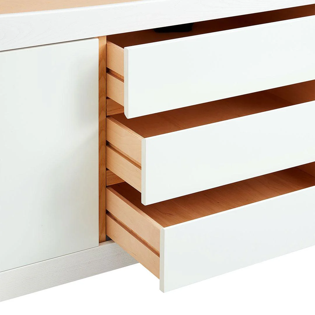 Gaia Baby Hera Cot Bed + Dresser + Wardrobe Three Piece Bundle - Scandi-White + Natural - Image 20