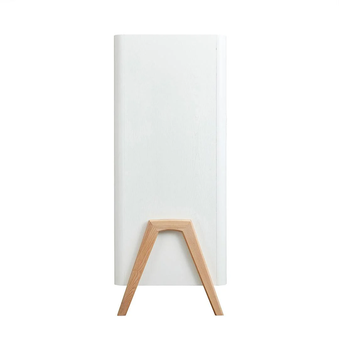 Gaia Baby Hera Cot Bed + Dresser + Wardrobe Three Piece Bundle - Scandi-White + Natural - Image 24