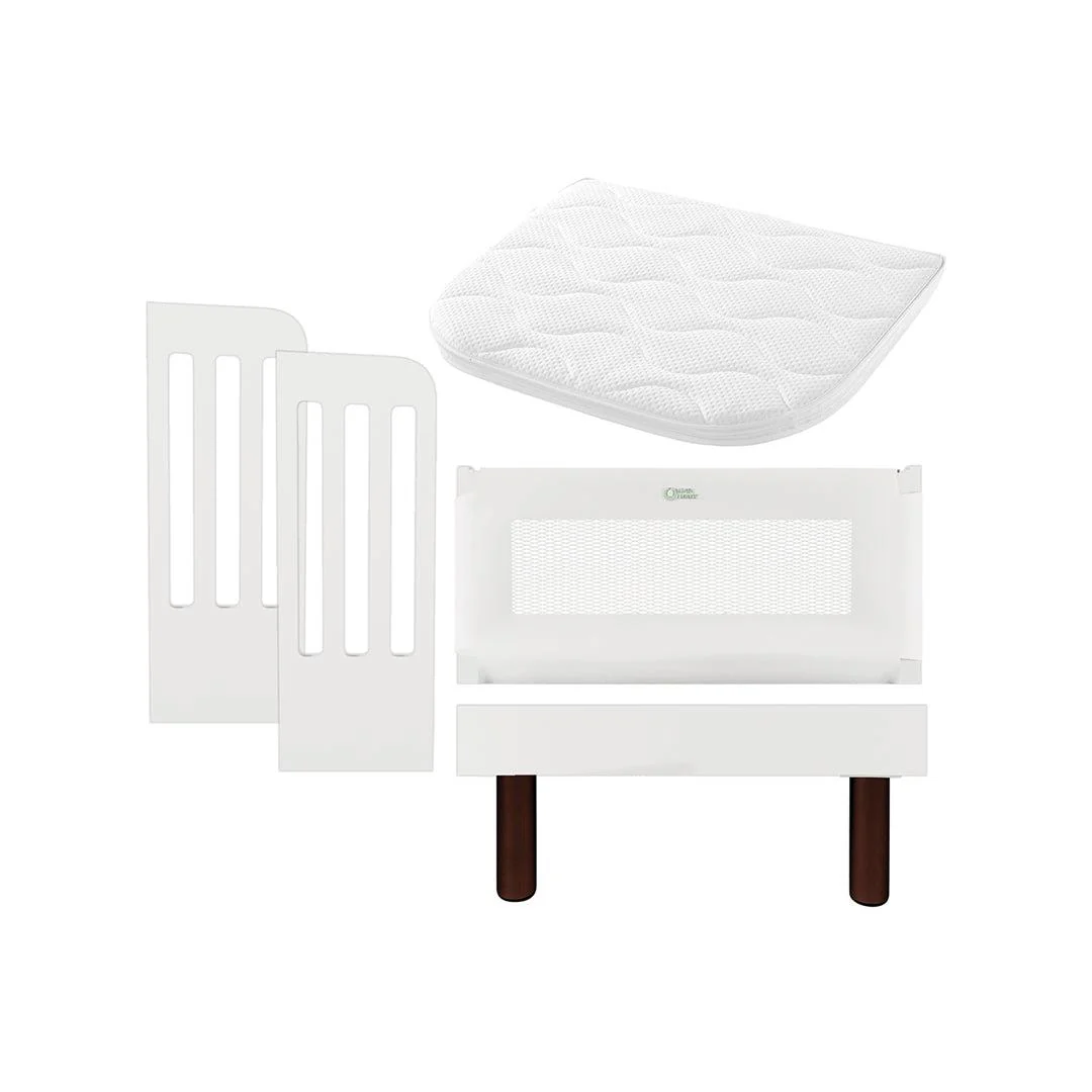 Gaia Baby Serena Bedside Crib Add-On - White - Image 2