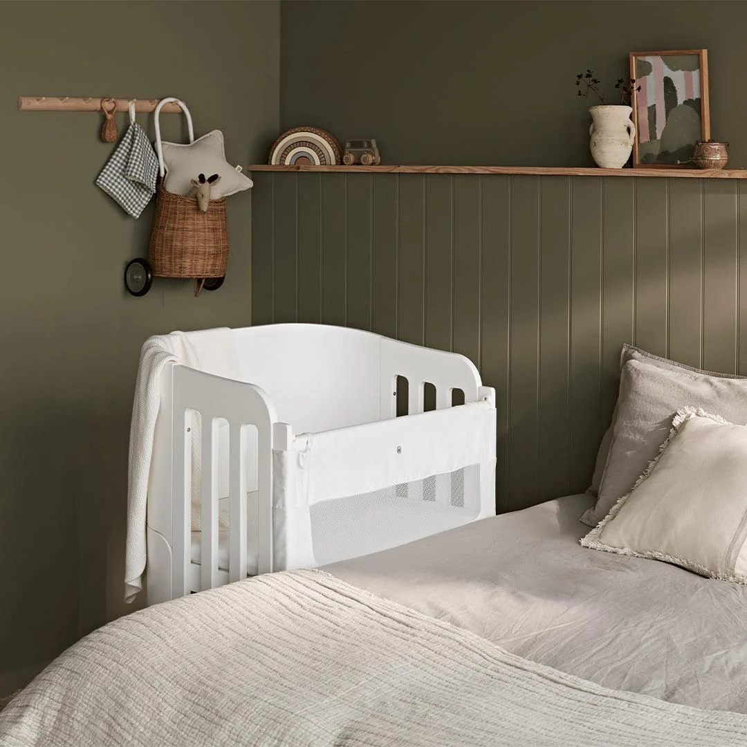 Gaia Baby Serena Bedside Crib Add-On - White - Image 5