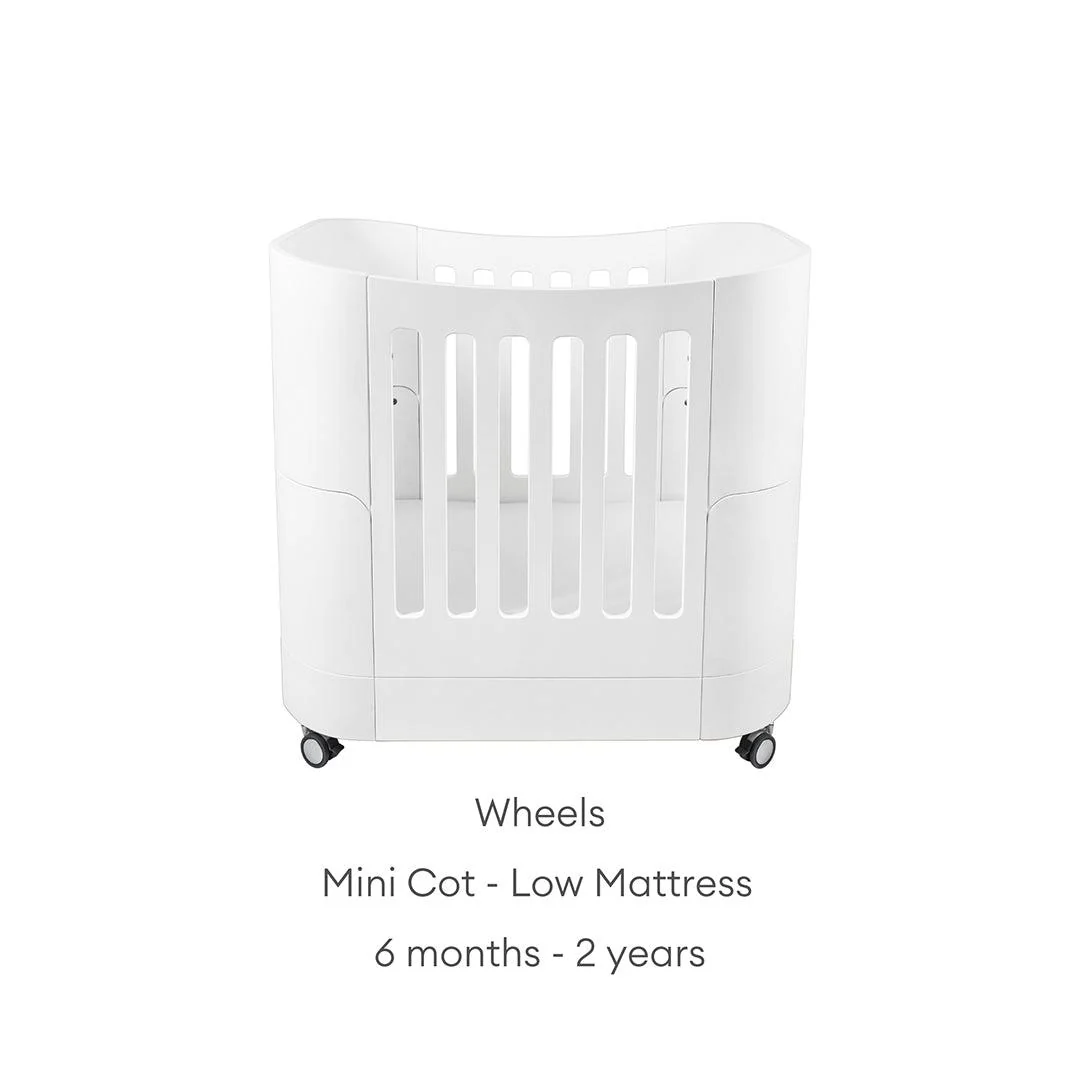 Gaia Baby Serena Mini Cot Bed - White - Image 5