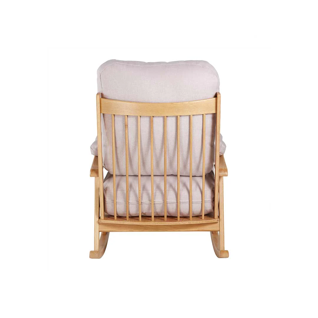 Gaia Hera Rocking Chair - Natural Oak + Blush - Image 2