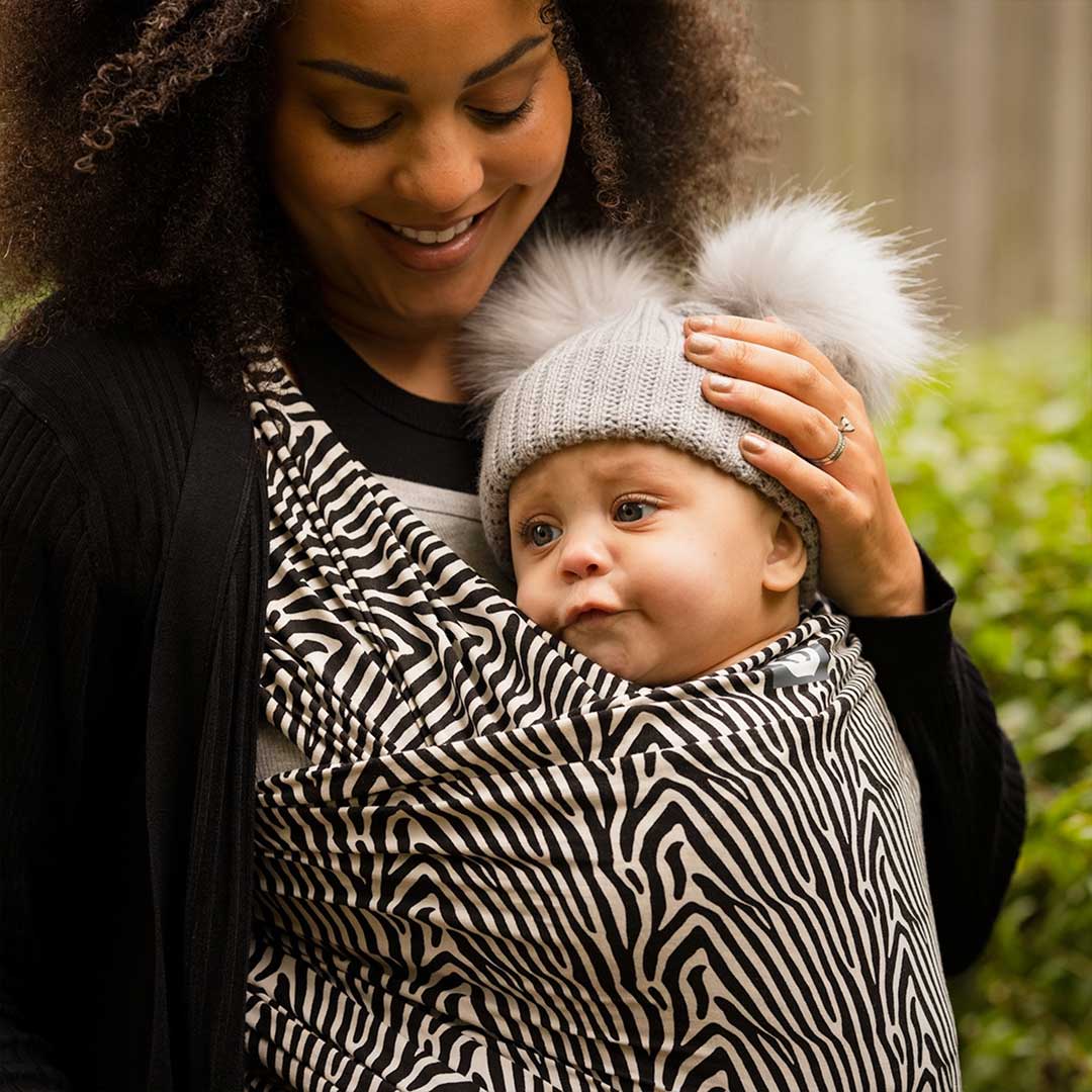 Gaia Stretchy Baby Wrap Carrier - Organic Cotton - Okapi - Image 2