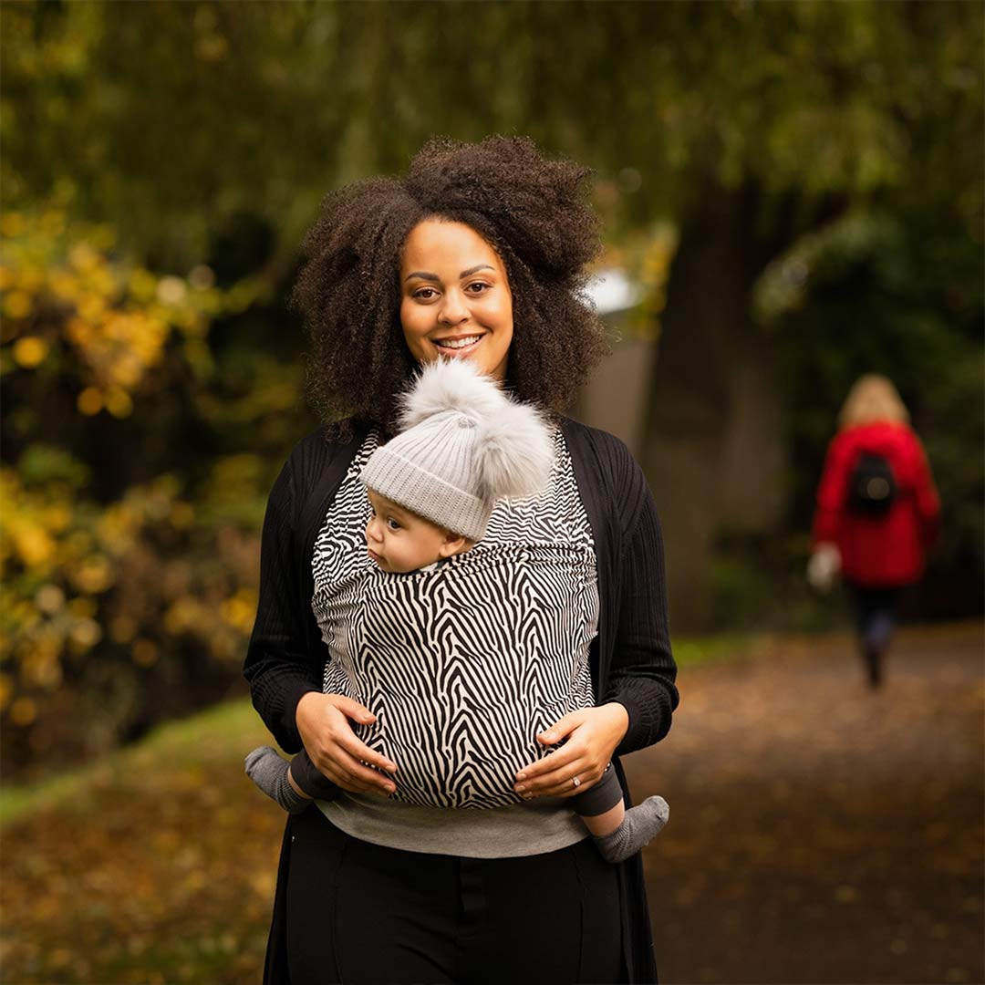 Gaia Stretchy Baby Wrap Carrier - Organic Cotton - Okapi - Image 5