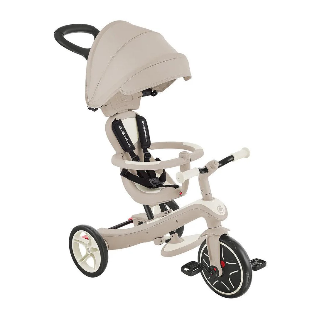 Globber Explorer Eco Trike 4 in 1 Scooter - Coconut - Image 2