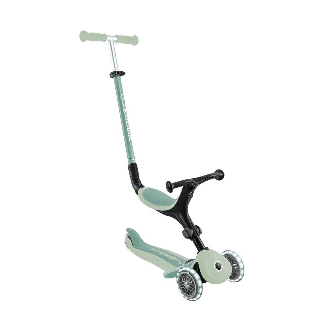 Globber Go Up Eco Active Lights Scooter - Pistachio