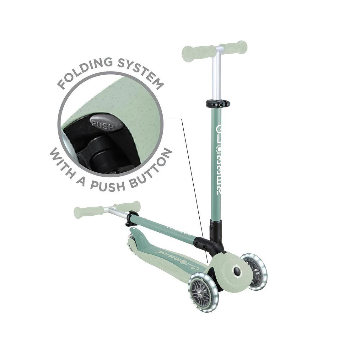 Globber Go Up Eco Active Lights Scooter - Pistachio - Image 4