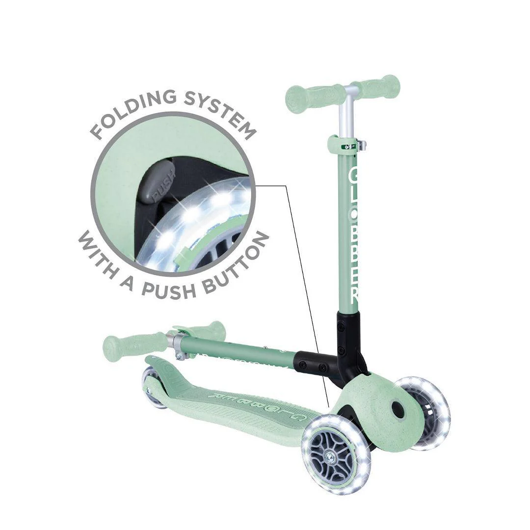 Globber Junior Foldable Lights Eco - Pistachio - Image 4