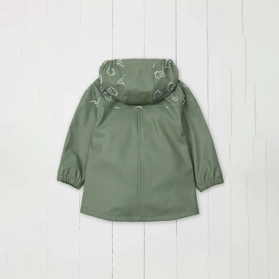 Grass & Air Colour Revealing Rainster Jacket - Khaki - Image 4