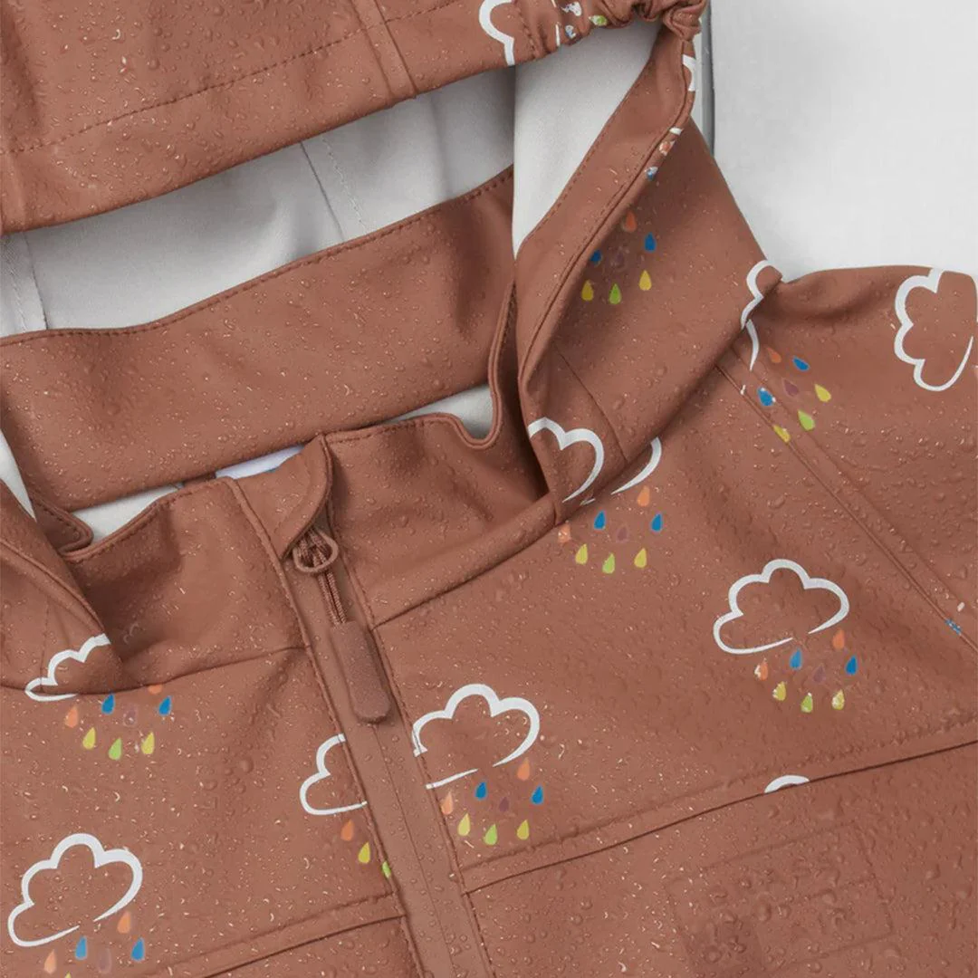 Grass & Air Colour Revealing Rainster Jacket - Rose - Image 2