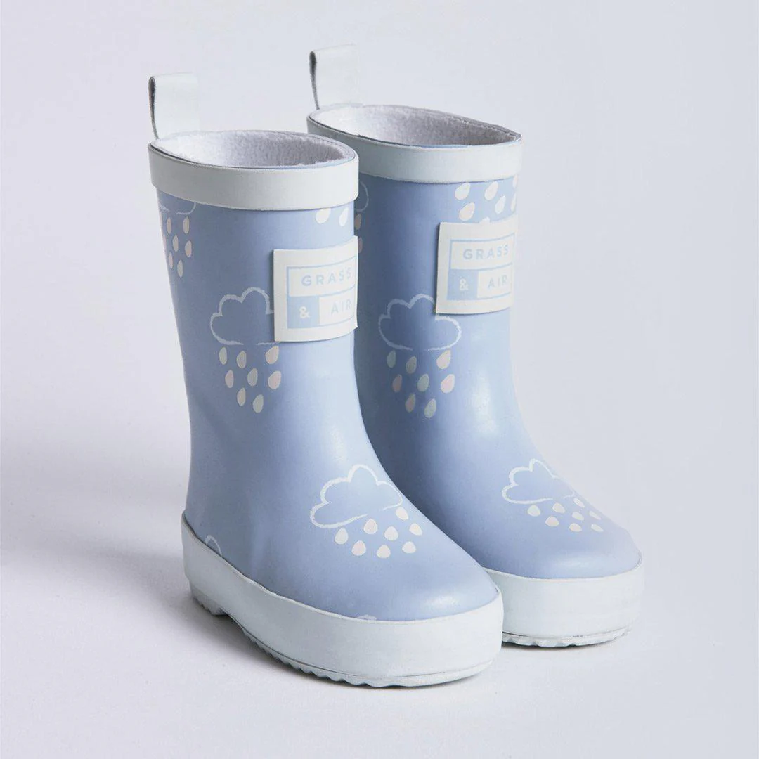 Grass & Air Colour-Revealing Wellies - Baby Blue - Image 7