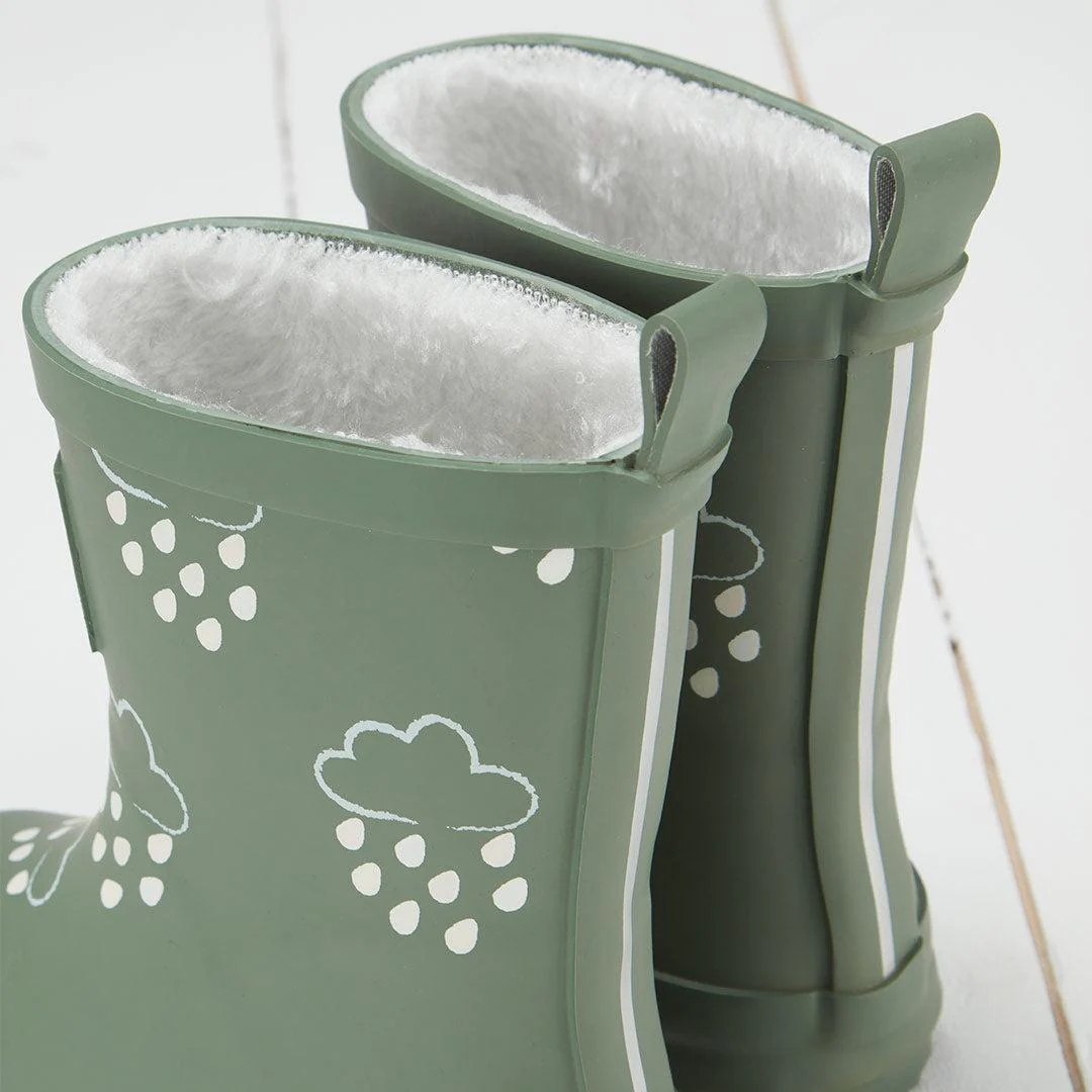 Grass & Air Colour-Revealing Wellies - Khaki Green - Image 3