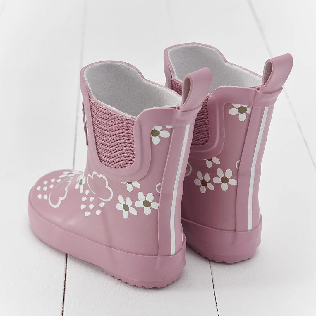 Grass & Air Floral Shortie Adventure Boot With Bag - Pink Bloom - Image 4