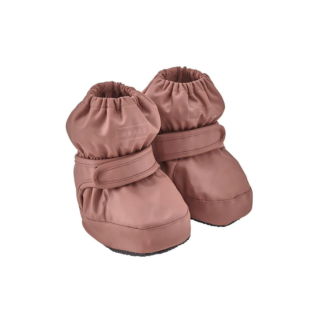Grass & Air Mini Adventure PU Bootie - Rose