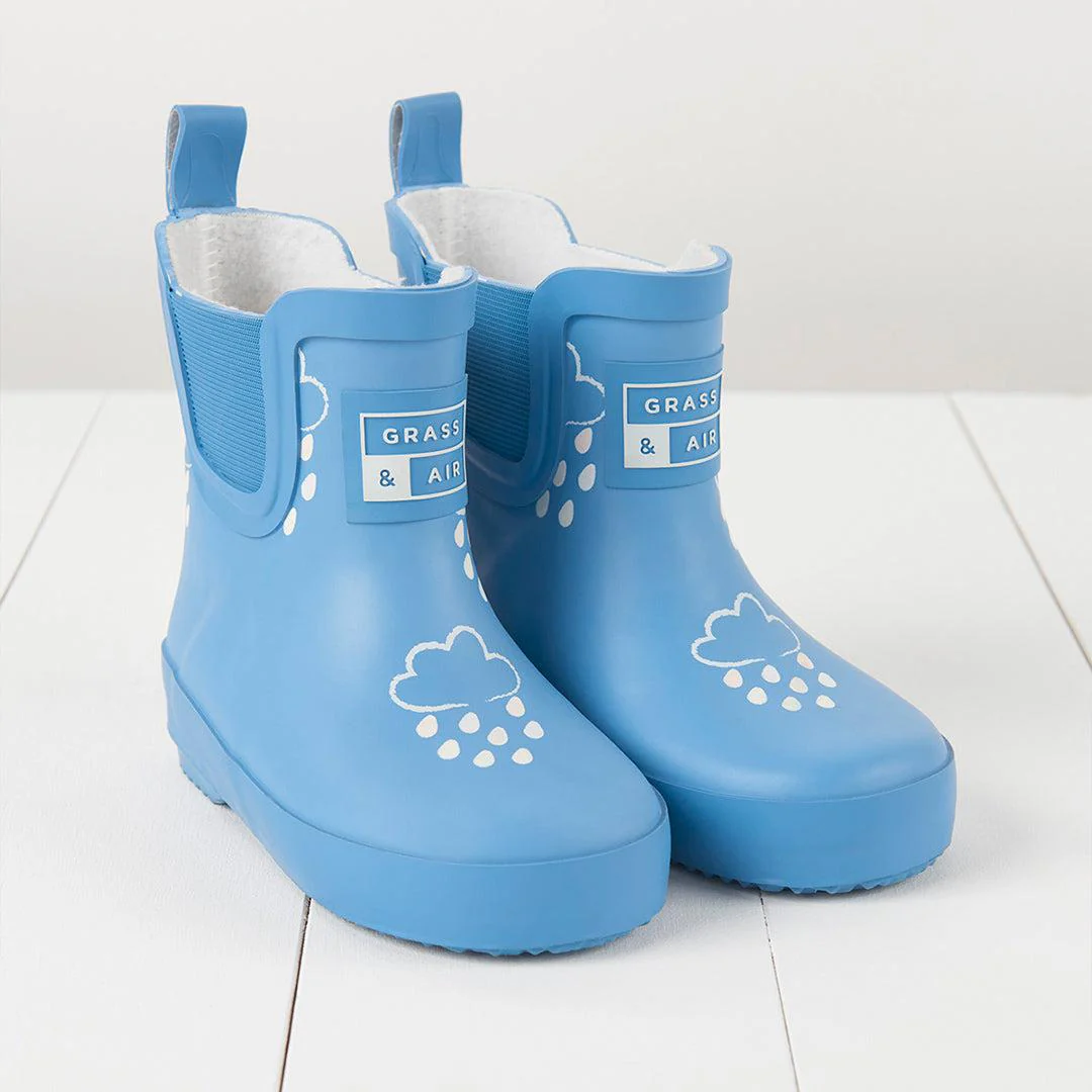 Grass & Air Shortie Adventure Boot With Bag - Cornflower Blue - Image 2
