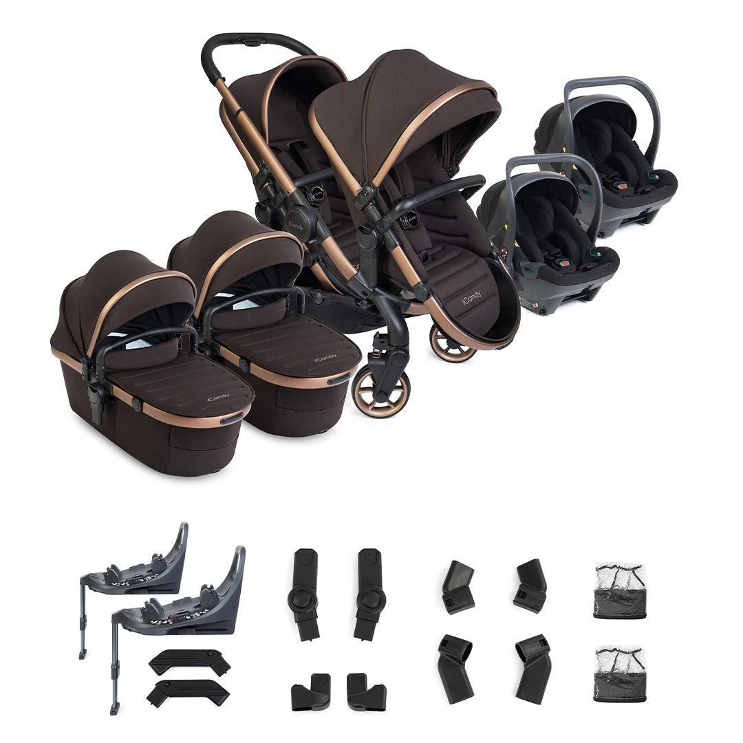 iCandy Peach 8 Editions Twin with Cocoon 360 and Base - Image 4