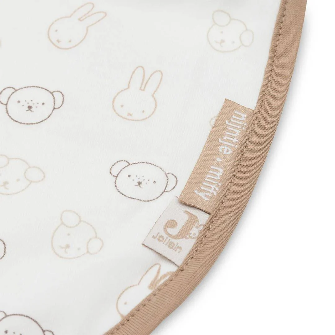 Jollein Jersey Waterproof Bibs - 5 Pack - Miffy Heads - Image 4