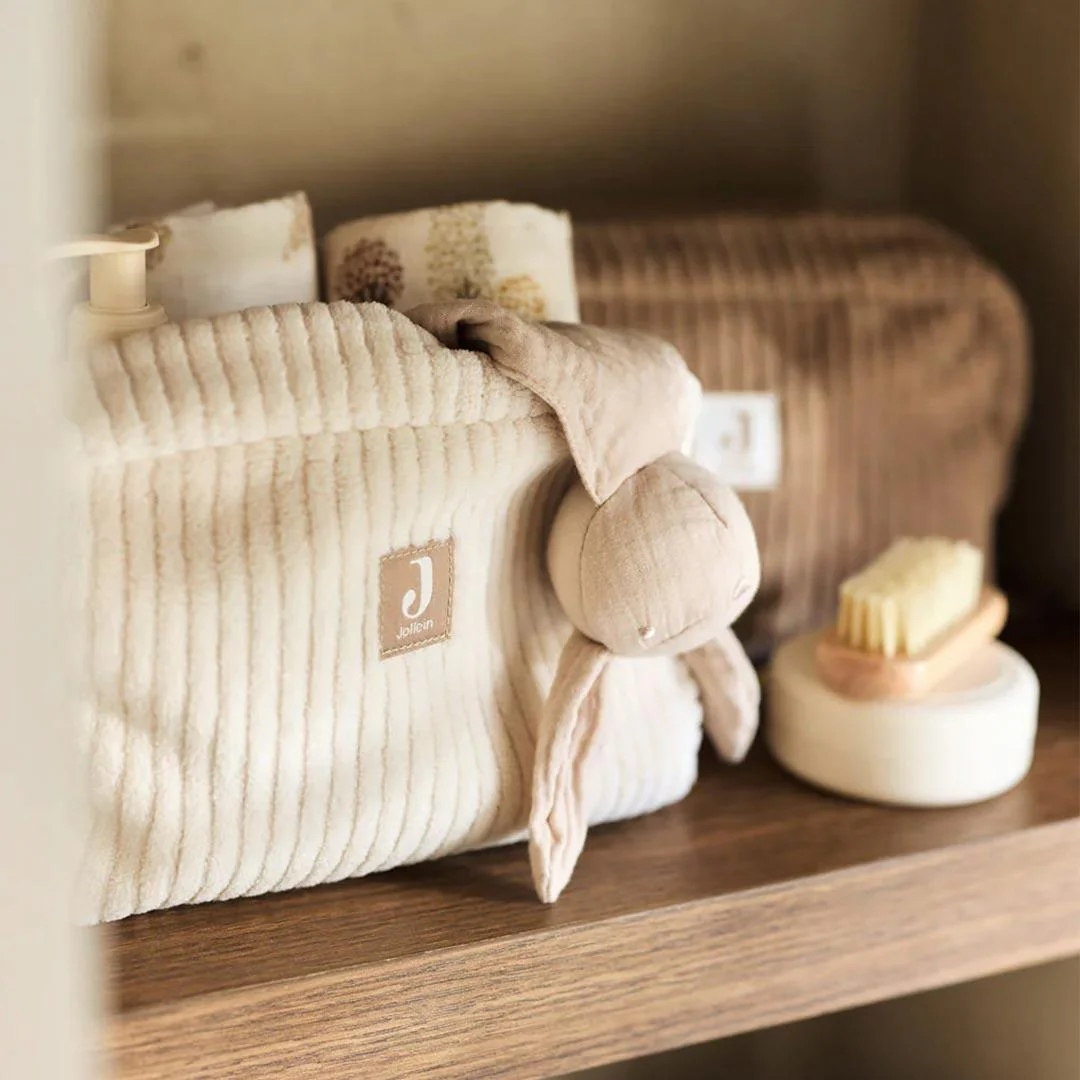 Jollein Stroller Pouch Cloudy Rib - Oatmeal - Image 3