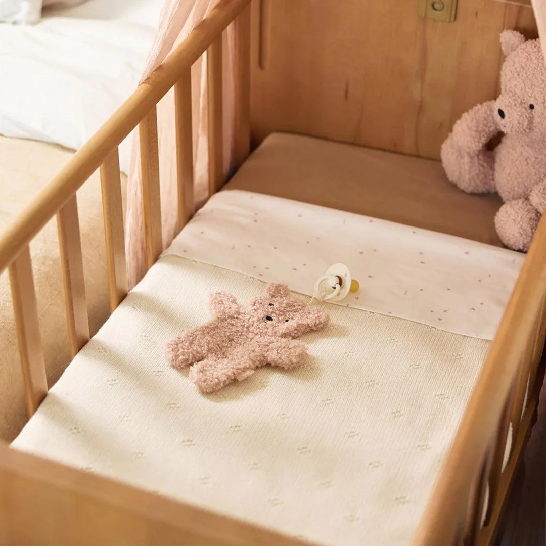 Jollein Teddy Bear Pacifier Cloth - Wild Rose - Image 3