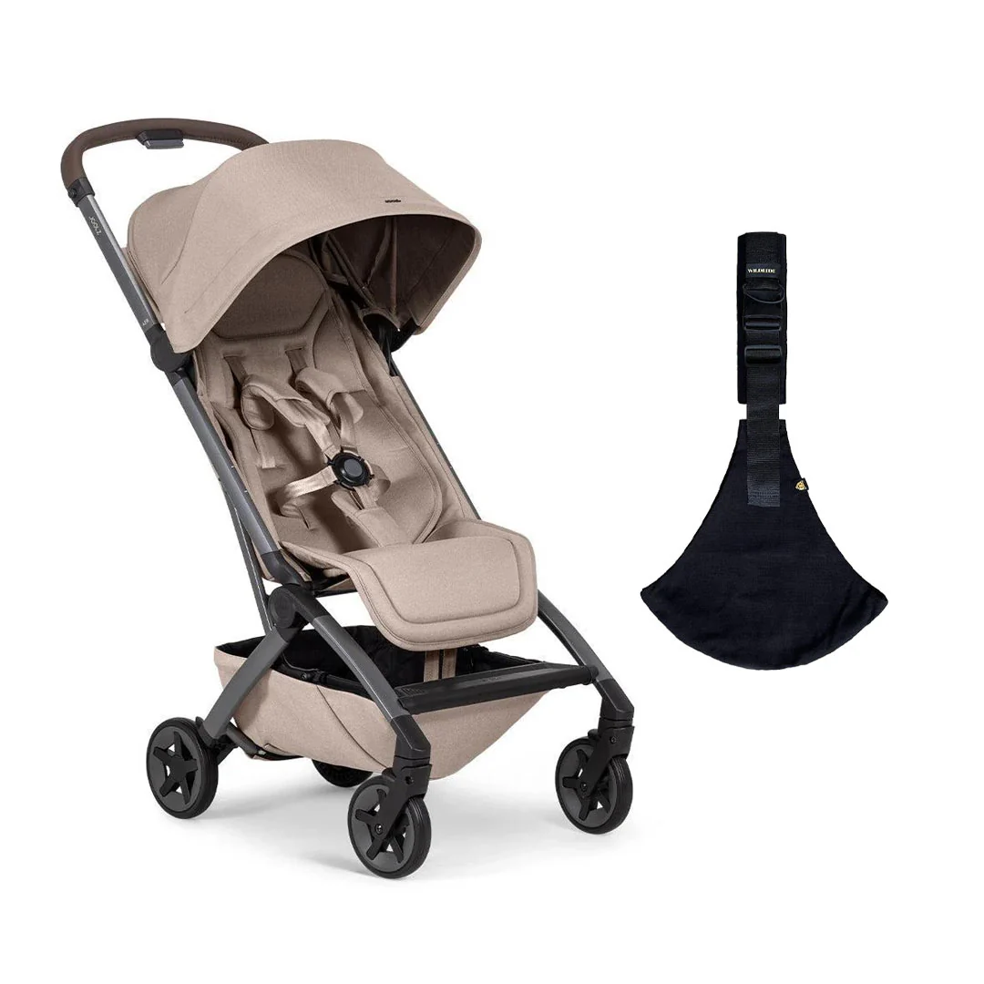 Joolz Aer2 Compact Stroller & Wildride Carrier - Sandy Taupe