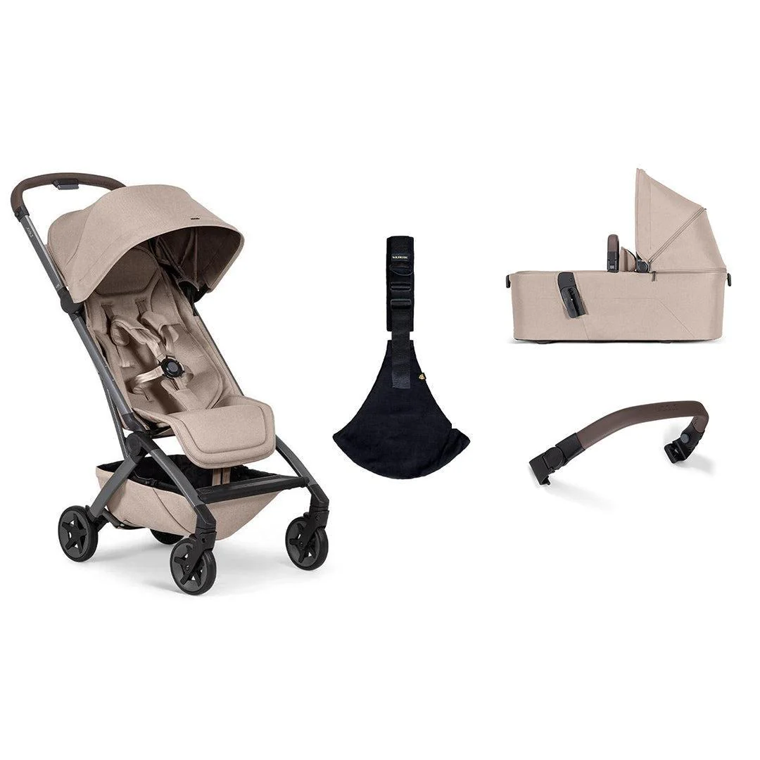 Joolz Aer2 Compact Stroller & Wildride Carrier - Sandy Taupe - Image 22