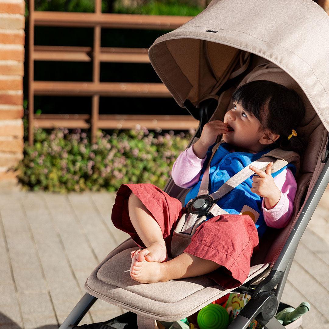 Joolz Aer2 Compact Stroller & Wildride Carrier - Sandy Taupe - Image 14