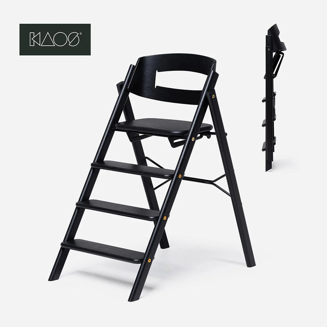 KAOS KLAPP® Highchair - Oak - Black