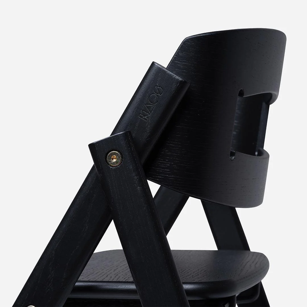 KAOS KLAPP® Highchair - Oak - Black - Image 4