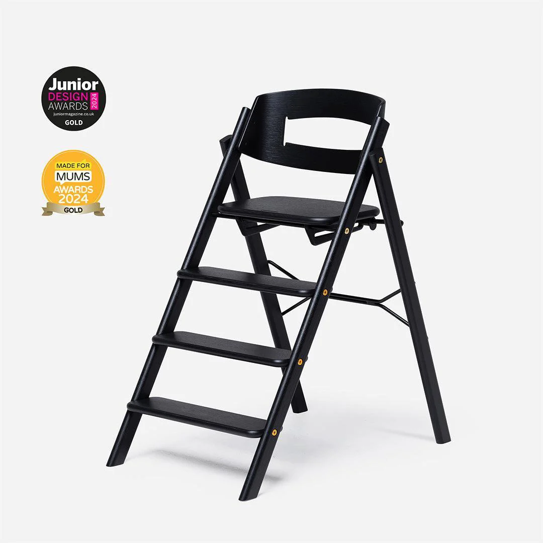 KAOS KLAPP® Highchair - Oak - Black - Image 7
